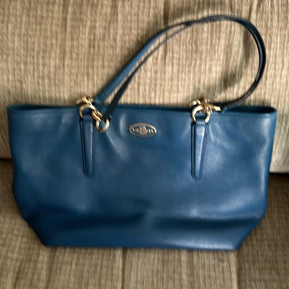 Coach blue Chicago,Ellis Tote with zipper closure inside pocket with zipper - Picture 3 of 8